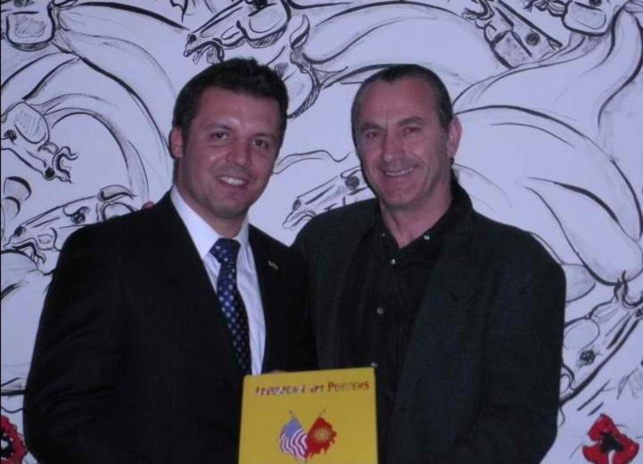 Macedonia Night - Consul General, Mr. Jovica Palasevski and Blagojce with "American Art Posters"